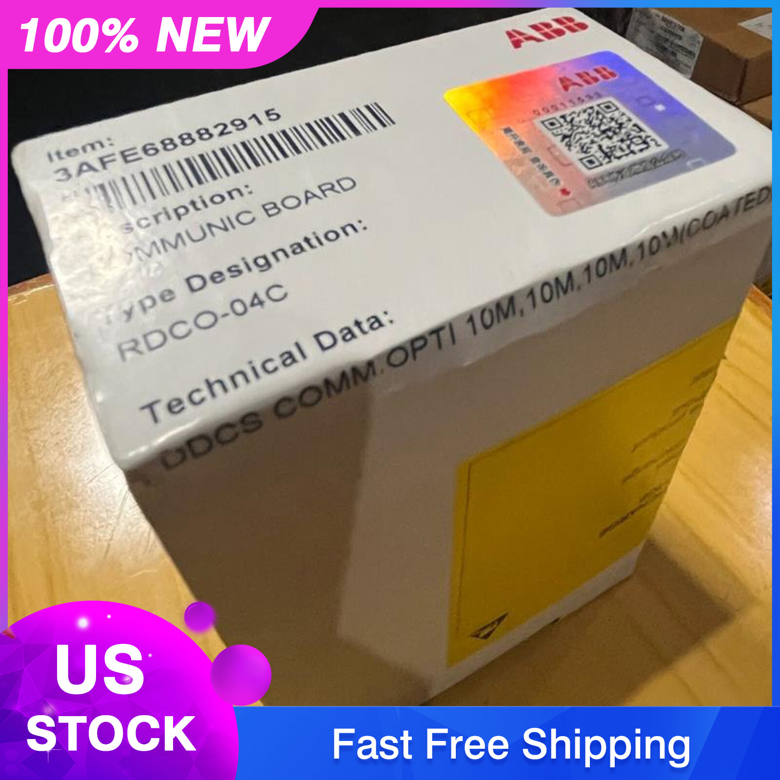 ONE new ABB RDCO-04C inverter fiber optic adapter Fast Delivery #YP1