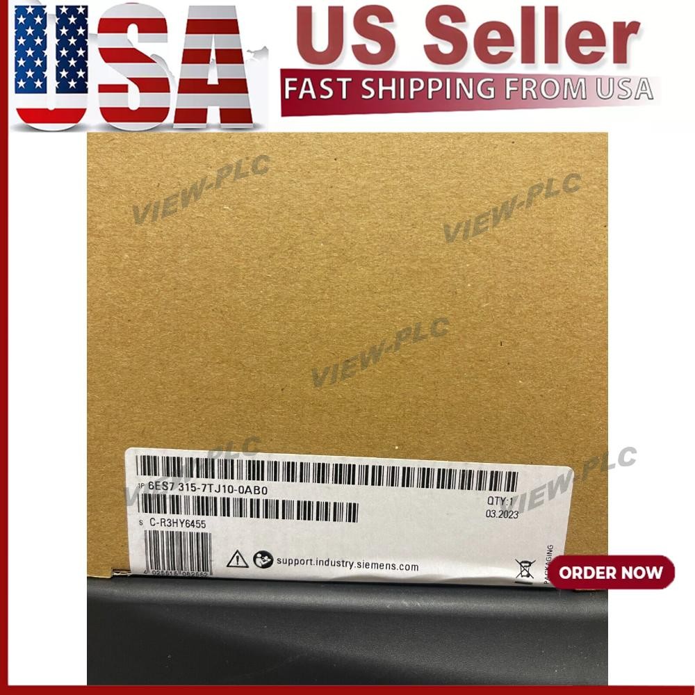 New Siemens 6ES7315-7TJ10-0AB0 6ES7 315-7TJ10-0AB0 S7-300 CPU 315T-3 PN/DP
