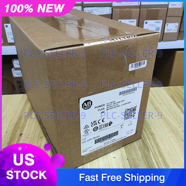 New Sealed 22F-D8P7N103 PowerFlex 4M 3.7KW 5HP AC Drive Allen-Bradley