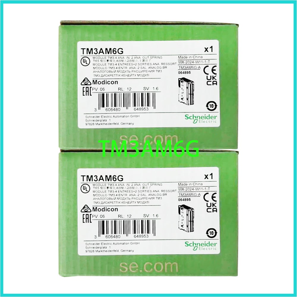 New Schneide Modicon TM3 series TM3AM6G Analog input/output expansion module