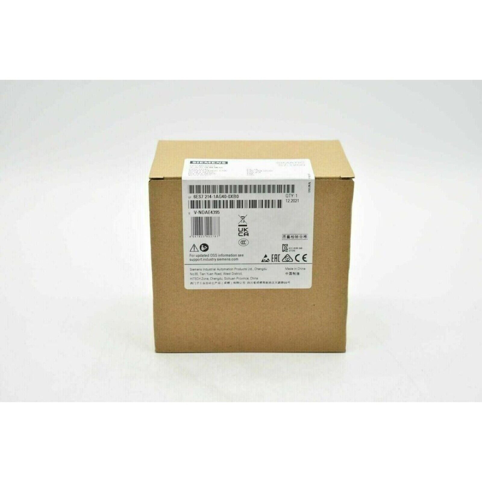 New Siemens 6ES7 214-1AG40-0XB0 SIMATIC S7-1200 CPU 1214C 6ES7214-1AG40-0XB0