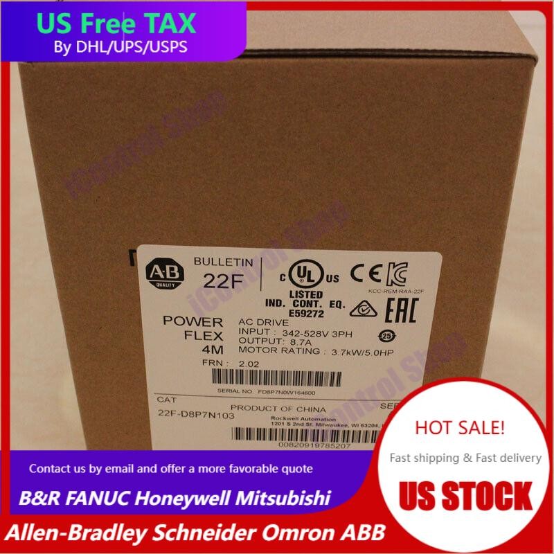 22F-D8P7N103 Allen Bradley PowerFlex4M AC Drive New Factory Sealed
