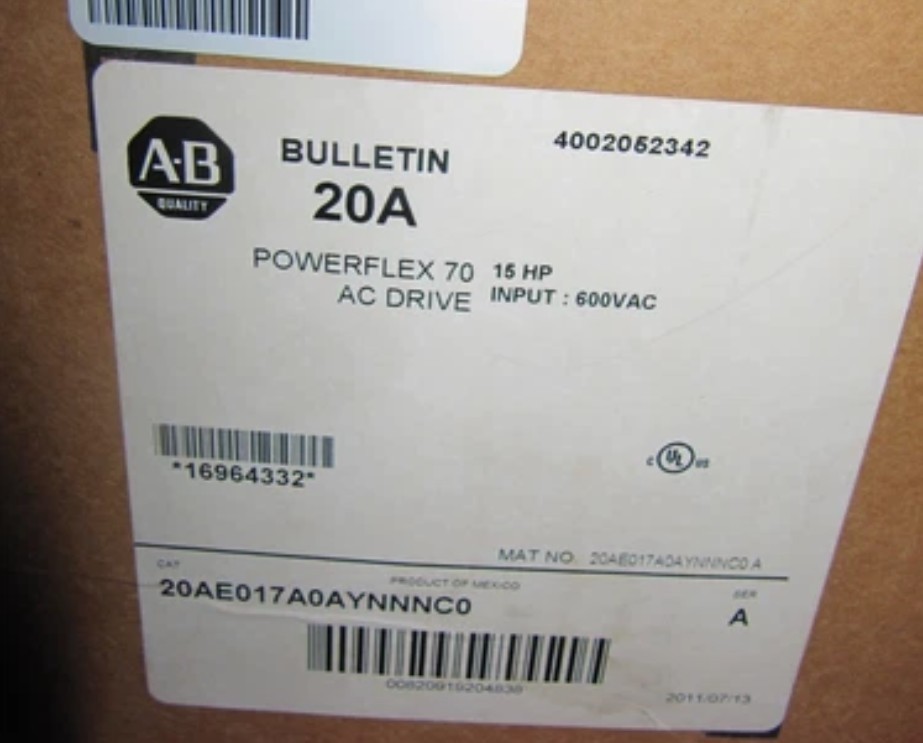 AB 20AE017A0AYNNNC0 SER A PowerFlex Drive Brand New in stock PLC