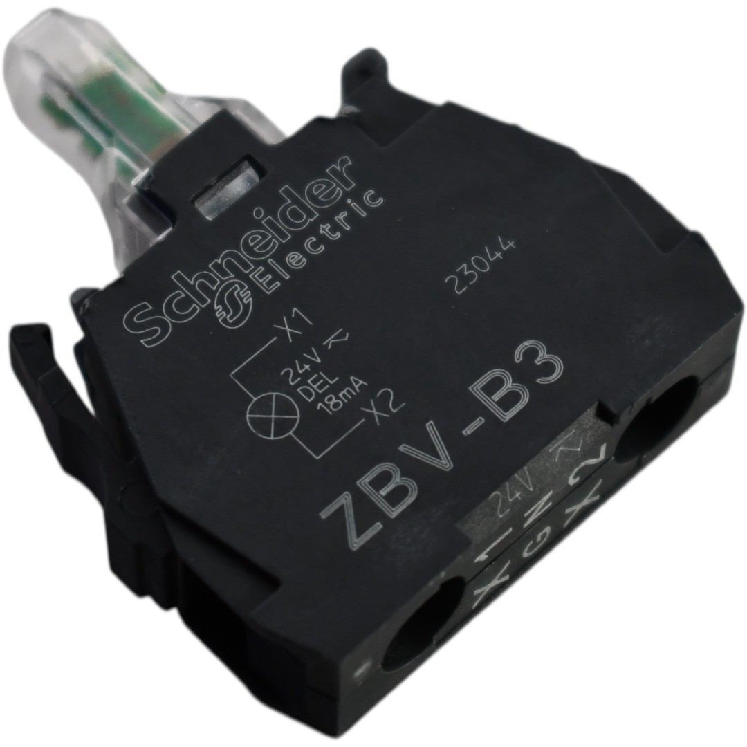 NEW Schneider Electric ZBV-B3 Green LED Light Block 24VAC DC 22mm Harmony