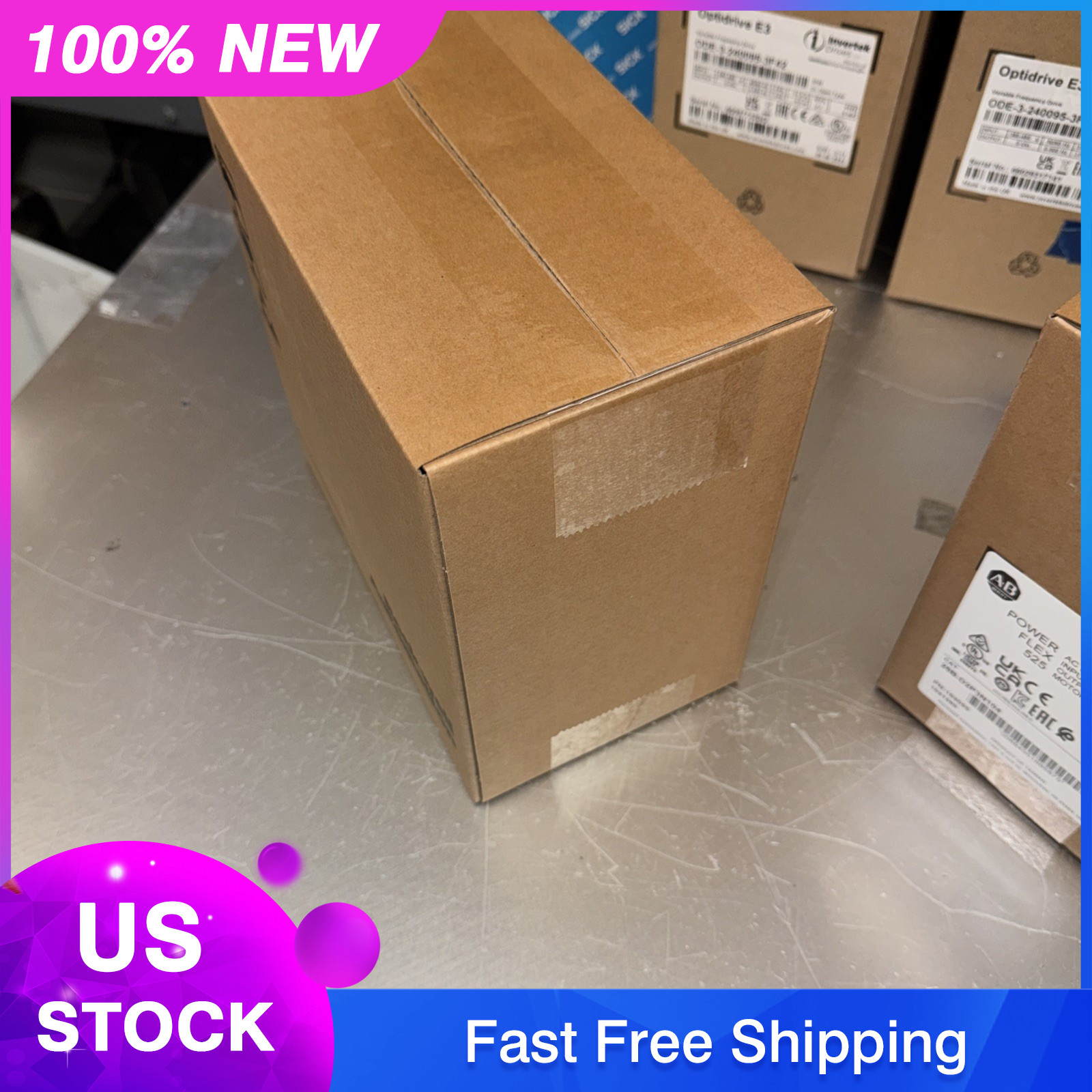 NEW 25B-D2P3N104 AB PowerFlex 525 0.75kW 1Hp AC Drive 2023 Factory Sealed, BWY