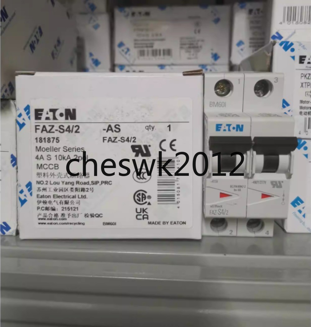 1 PCS NEW IN BOX EATON Micro Break FAZ-S4/2 4A2P with UL Certification