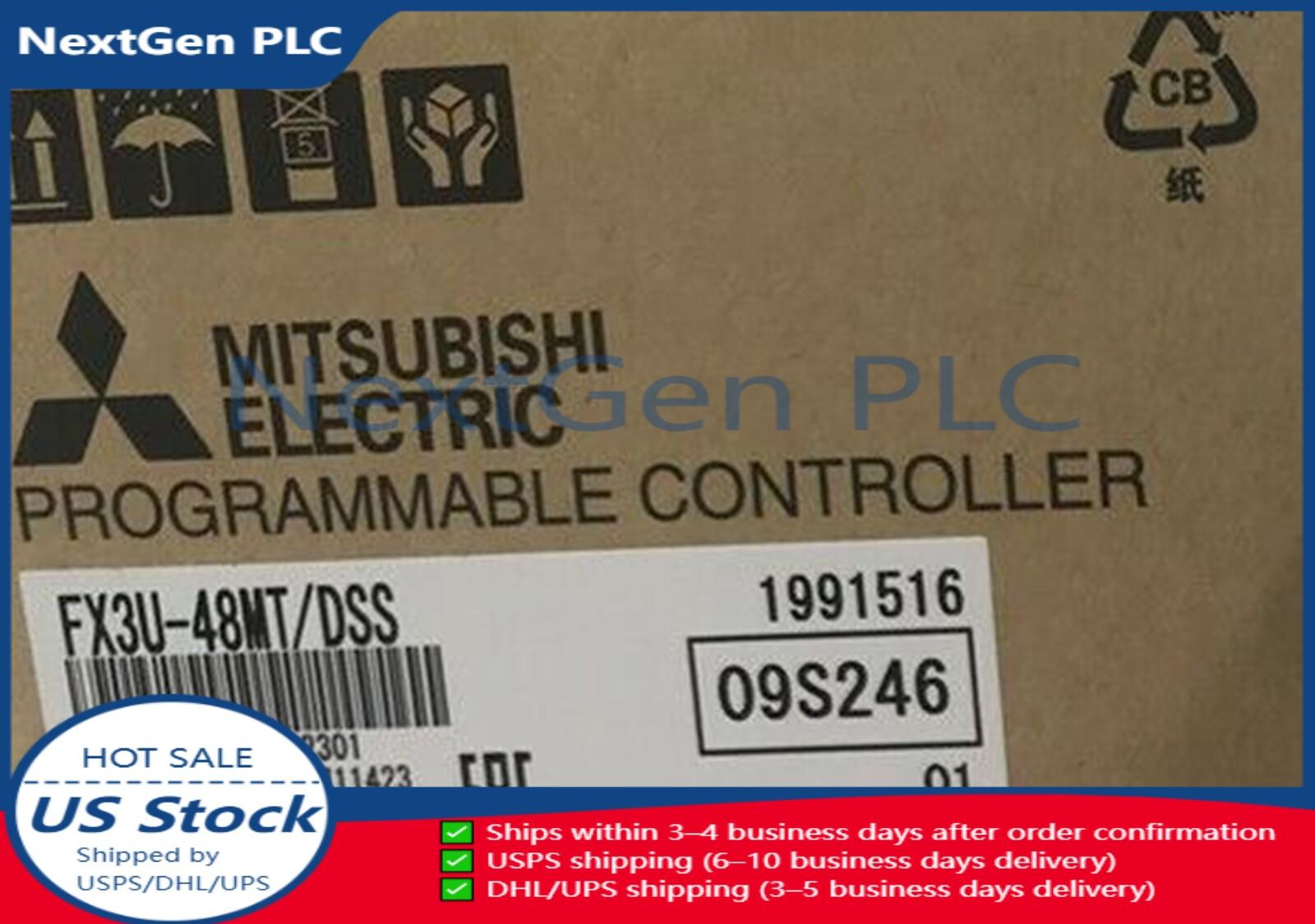 NEW Mitsubishi PLC FX3U-48MT/DSS FX3U-48MT-DSS