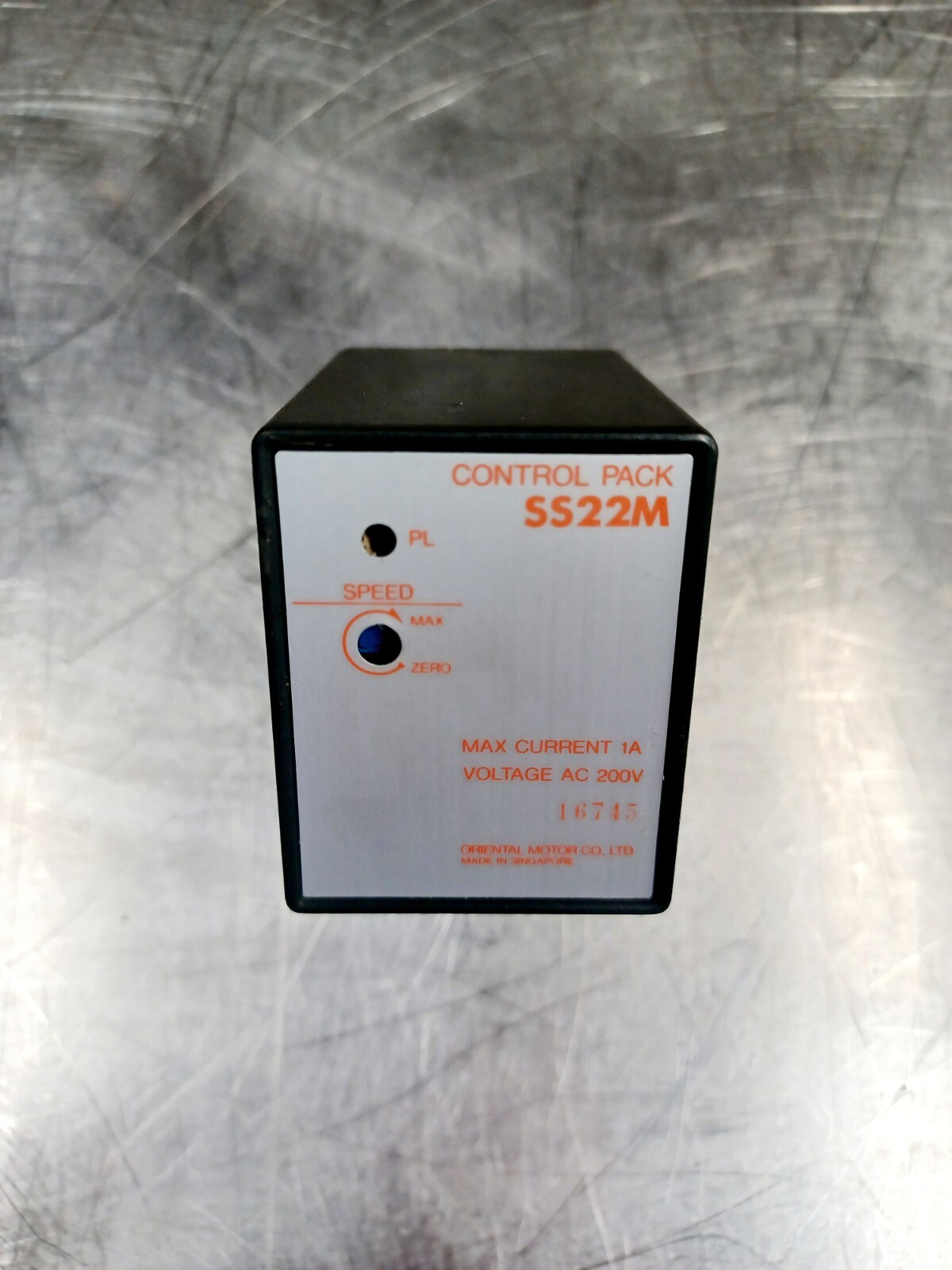 ORIENTAL MOTOR SS22M Speed Control Pack used, from a working machine