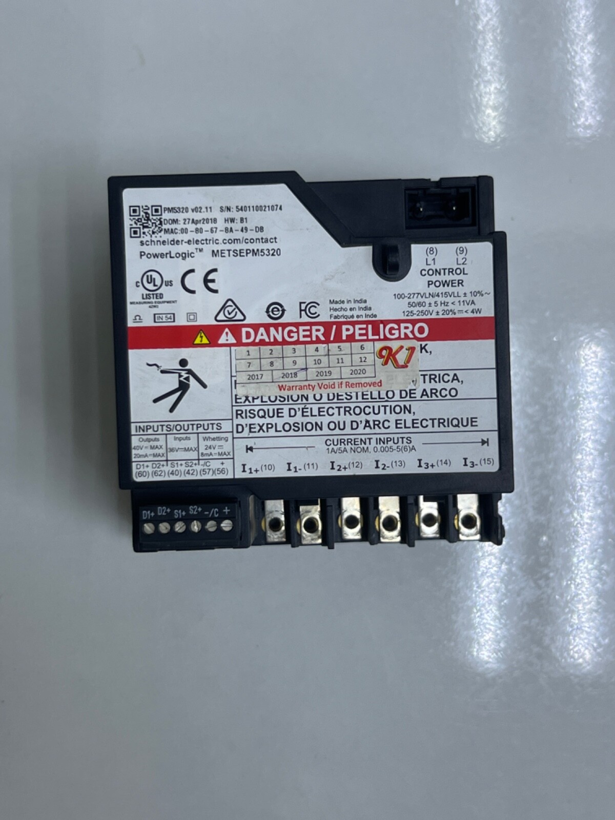 Schneider Electric PowerLogic PM5300 Power And Energy Meter METSEPM5320