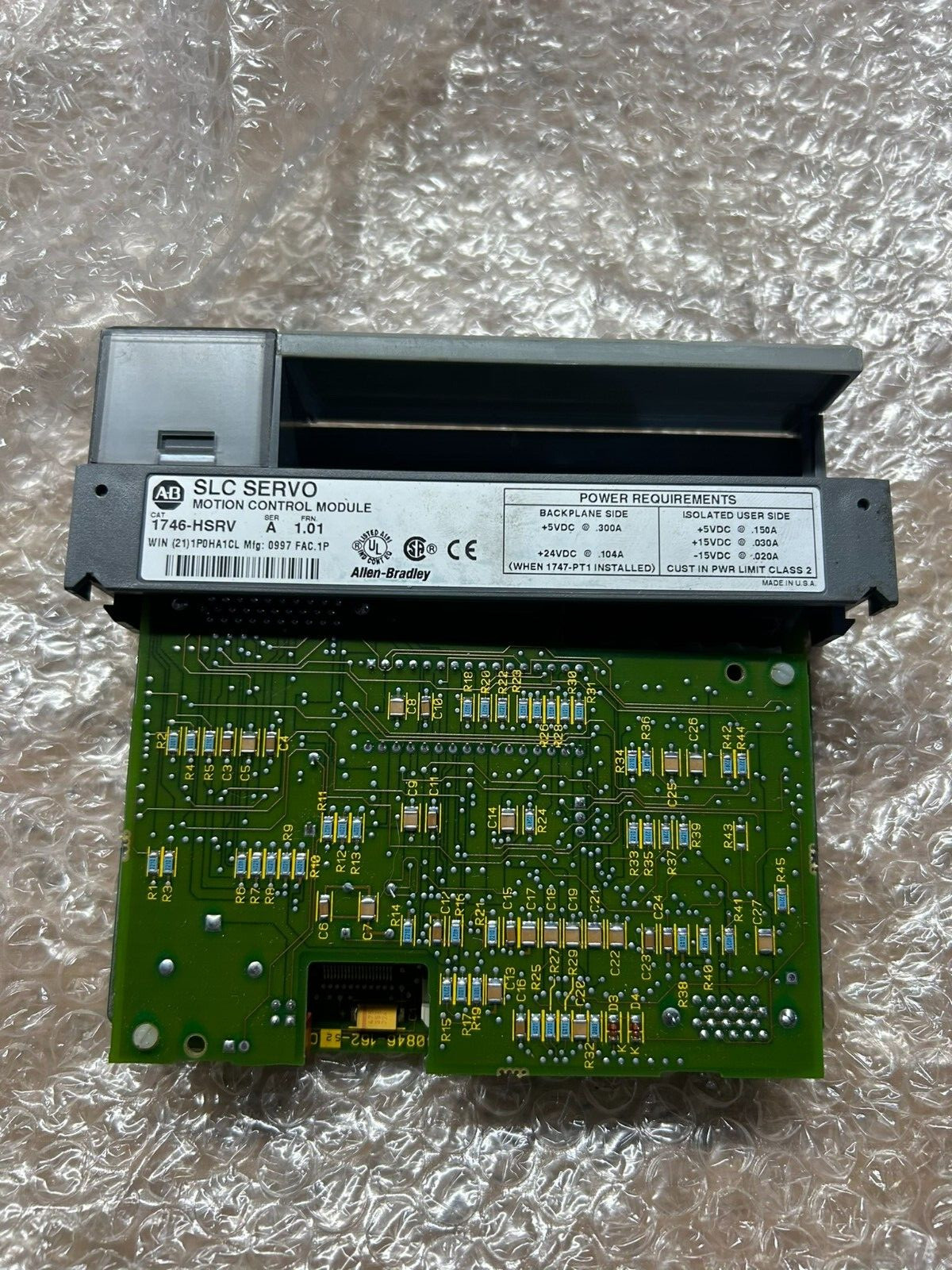 * ALLEN BRADLEY 1746-HSRV /A FRN 1.01 SERVO CONTROL MODULE