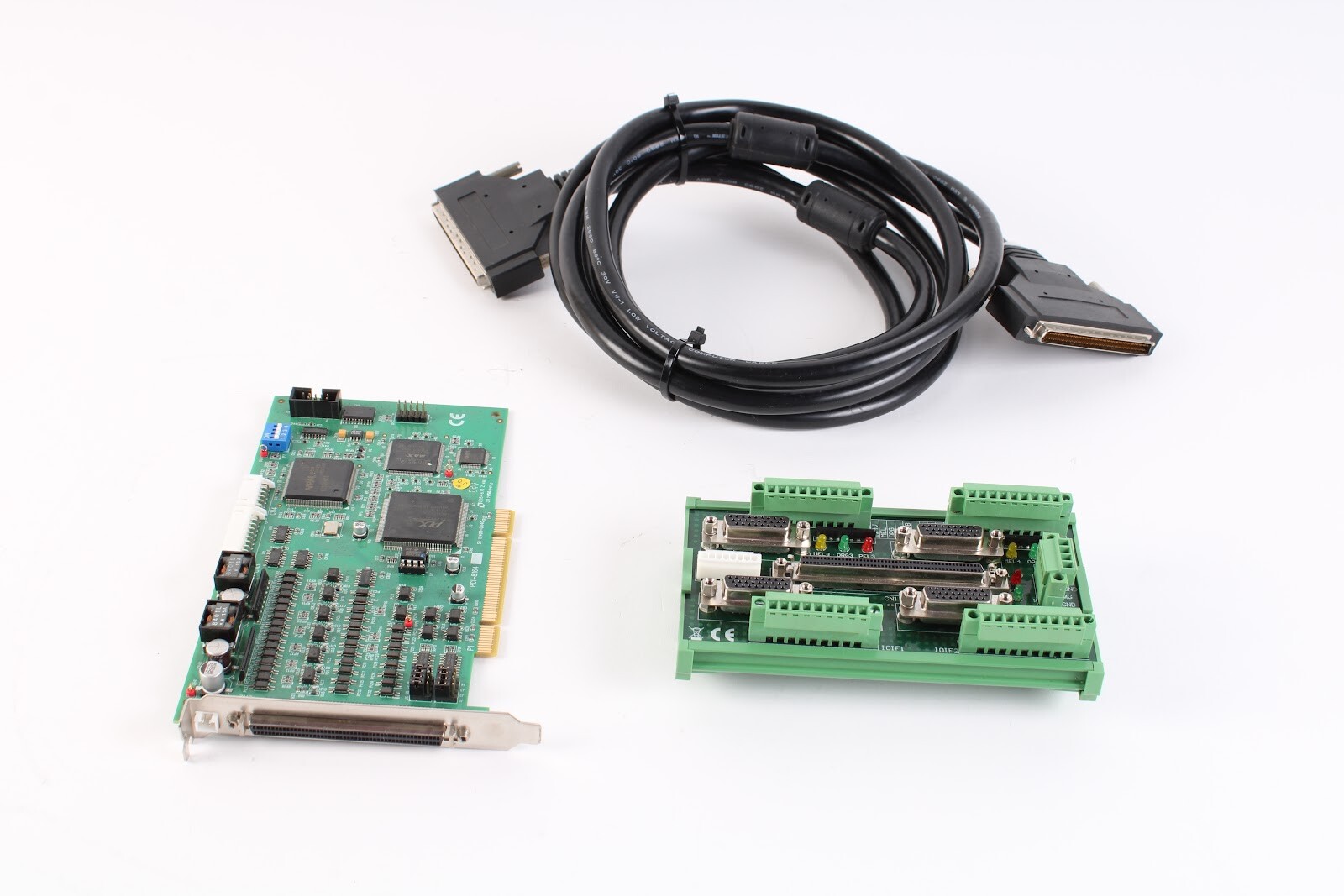 Adlink PCI-8164 4-Axis Motion Controller PCI Card W/1x Cable and 1x Breakout Box