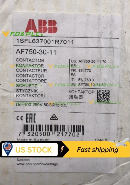 New ABB AF750-30-11-70 AC Contactor 100-250V AF750301170