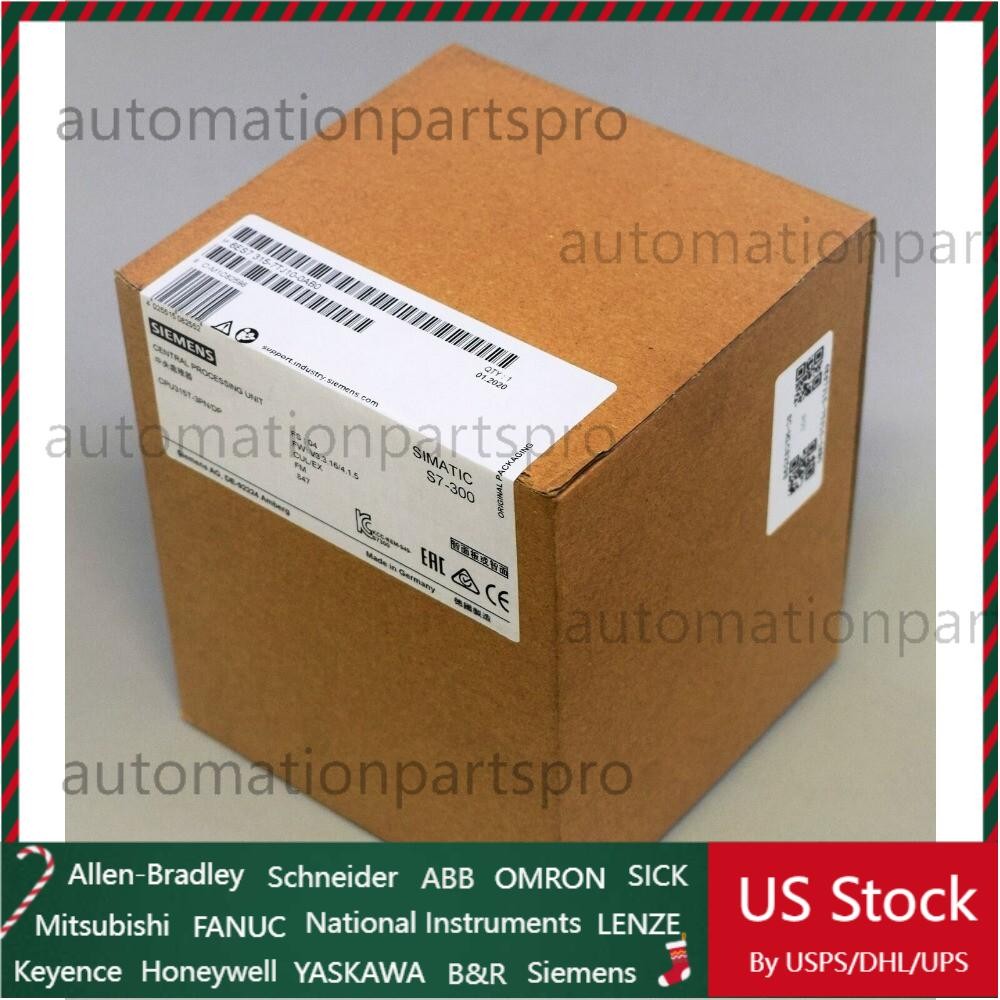 New Siemens 6ES7 315-7TJ10-0AB0 6ES7315-7TJ10-0AB0 S7-300 CPU 315T-3 PN/DP