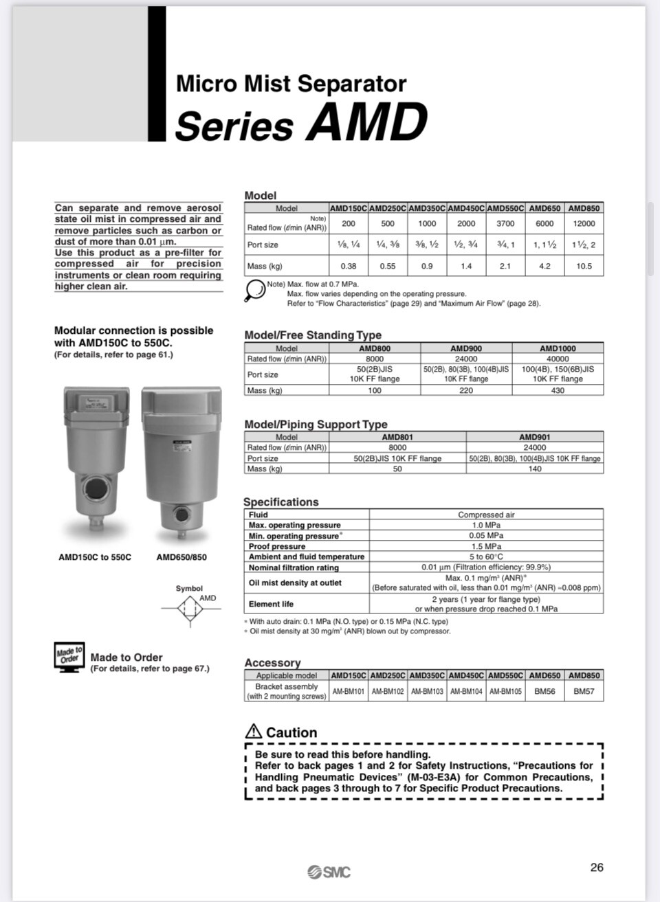 SMC AMD250C-N03D-T (BRAND NEW Open Box)