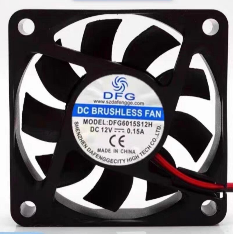 1 pcs DFG Fan DFG6015S12H DC12V 0.15A 6CM 60*60*15MM 2 wire cooling fan