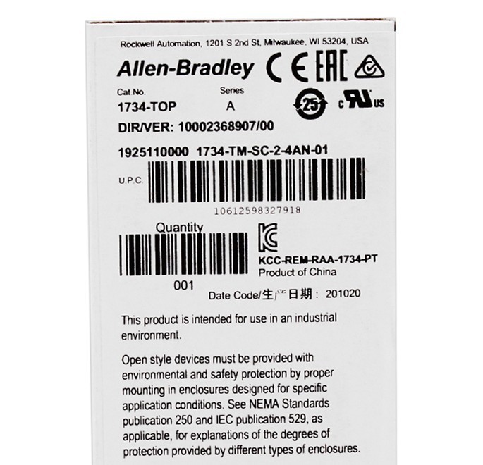 2025 New Allen-Bradley 1734-TOPS POINT I/O Spring Clamp Terminal Base 1734TOPS