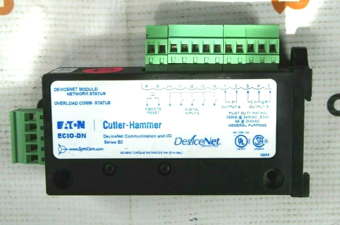 (LOT OF 2) EATON / CUTLER-HAMMER ECIO-DN DEVICE MODULE