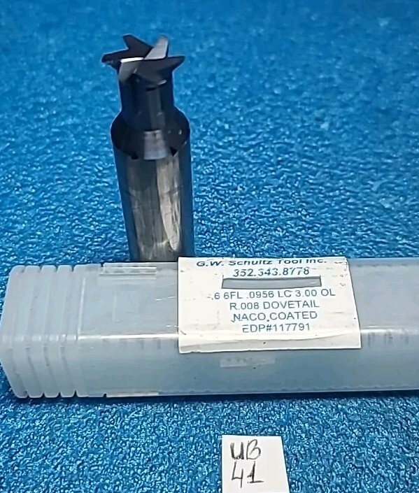 GW .6 6FL .0956 LC 3.00 OL R.008 DOVETAIL NACO COATED 117791