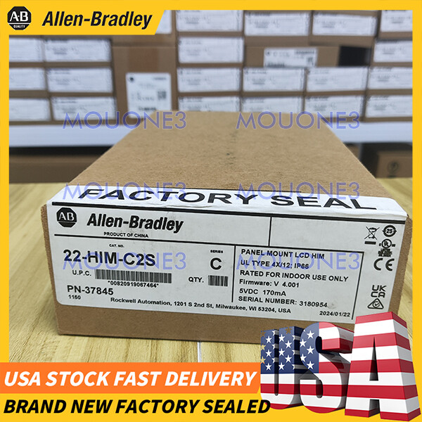 Allen Bradley 22-HIM-C2S Remote DSI LCD HIM REAL New Sealed Free Shipping