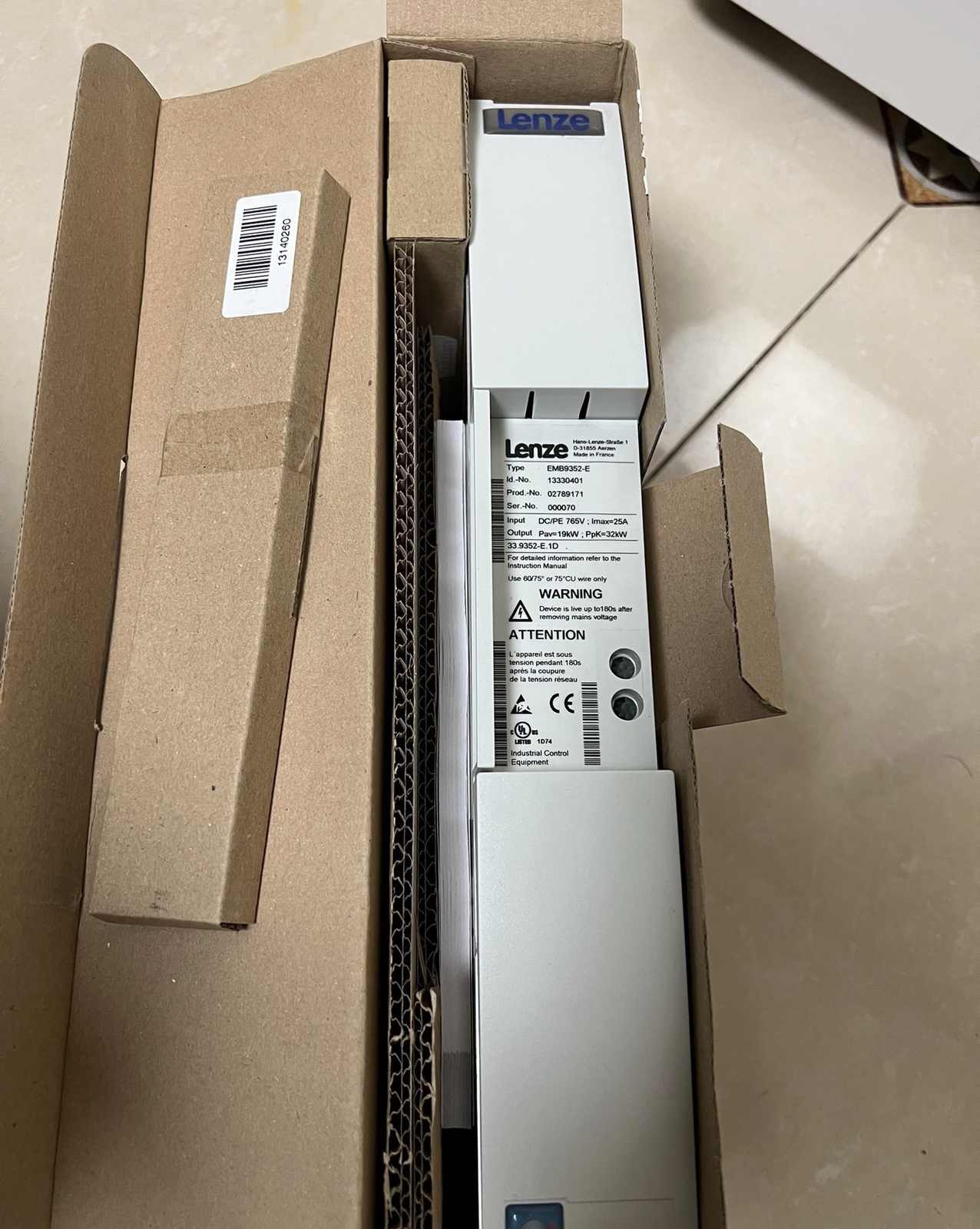 LENZE EMB9352-E Brake Module New One EMB9352E Expedited Shipping