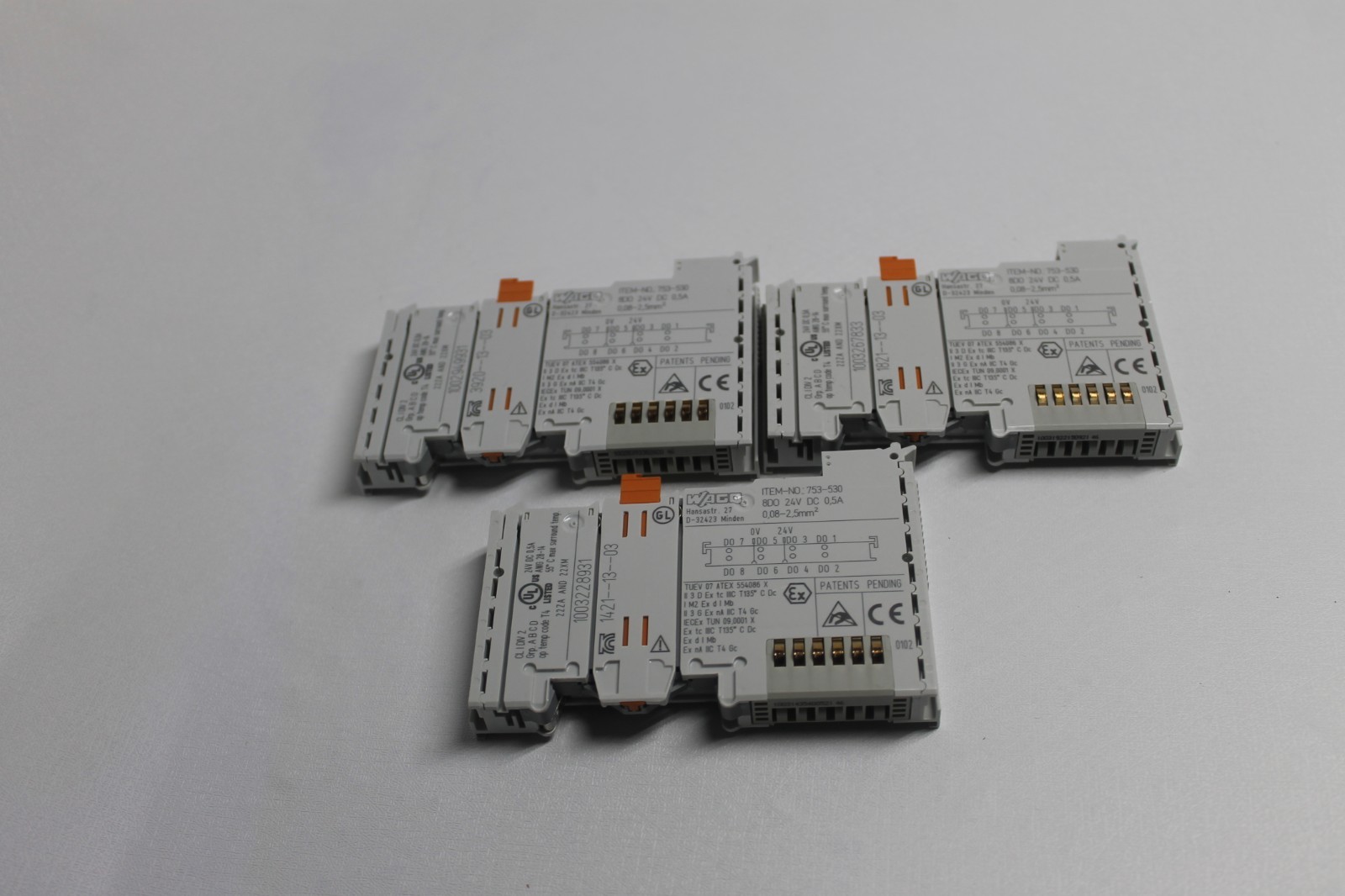Lot of 3 Wago 750-530 750530 Digital Output Module
