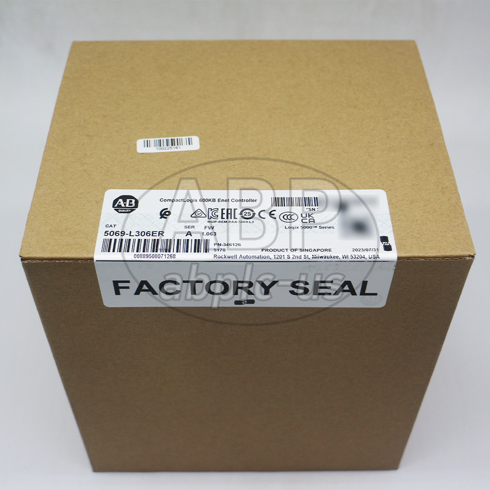 New Allen-Bradley 5069-L306ER CompactLogix 600KB Enet Controller