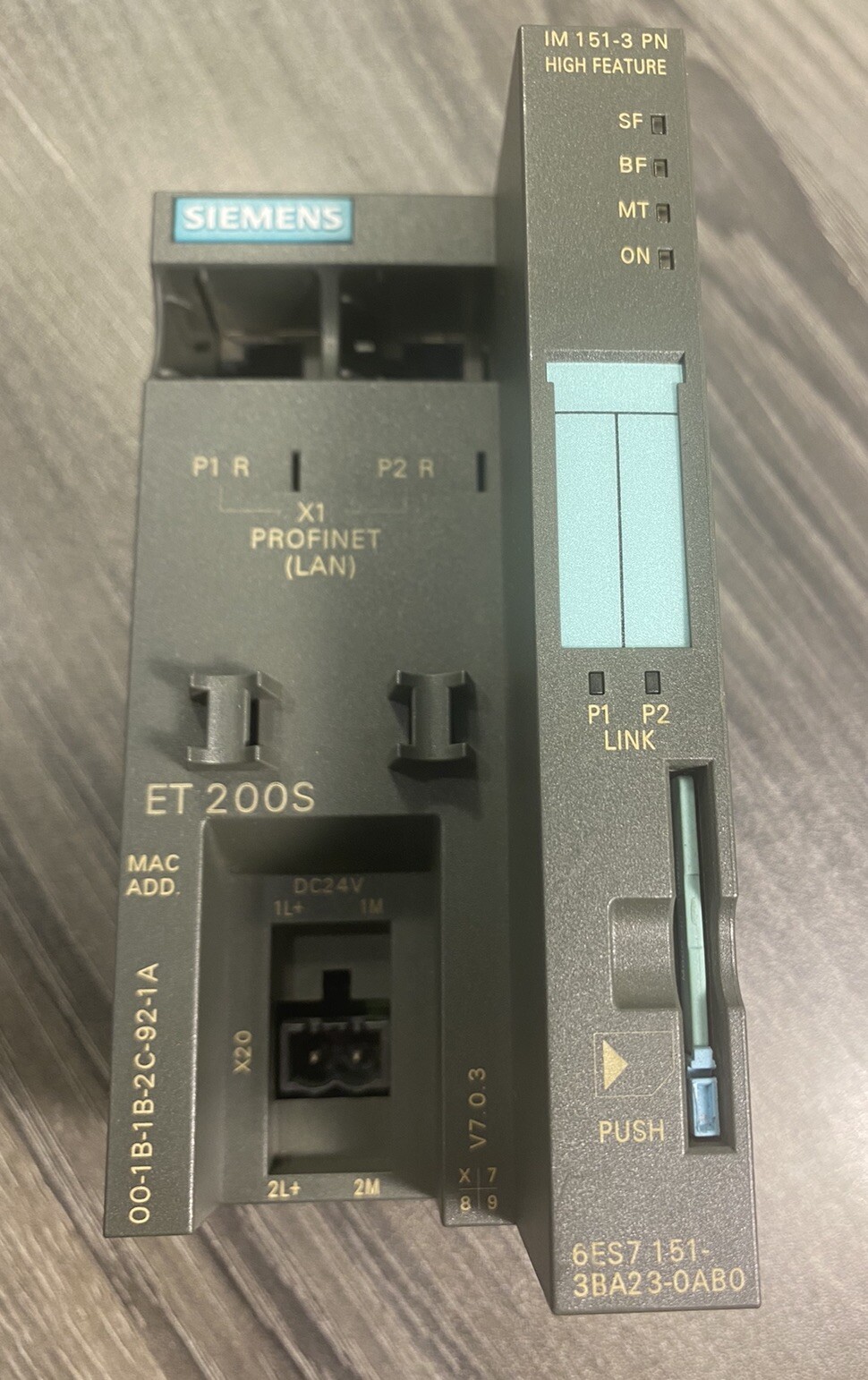 Siemens SIMATIC S7 6ES7151-3BA23-0AB0 Interface module for ET200S w/ Memory -USA