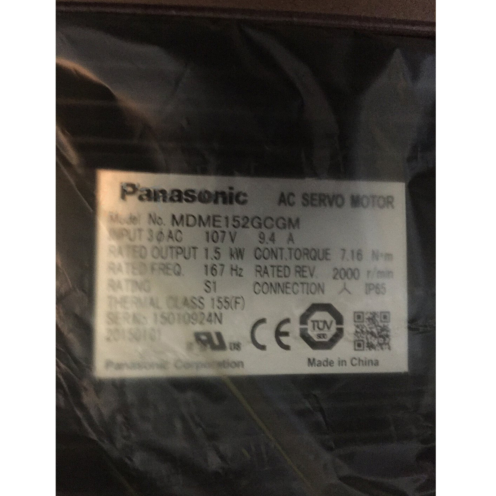 NEW MDME152GCGM AC servo motor For Panasonic Free Shipping