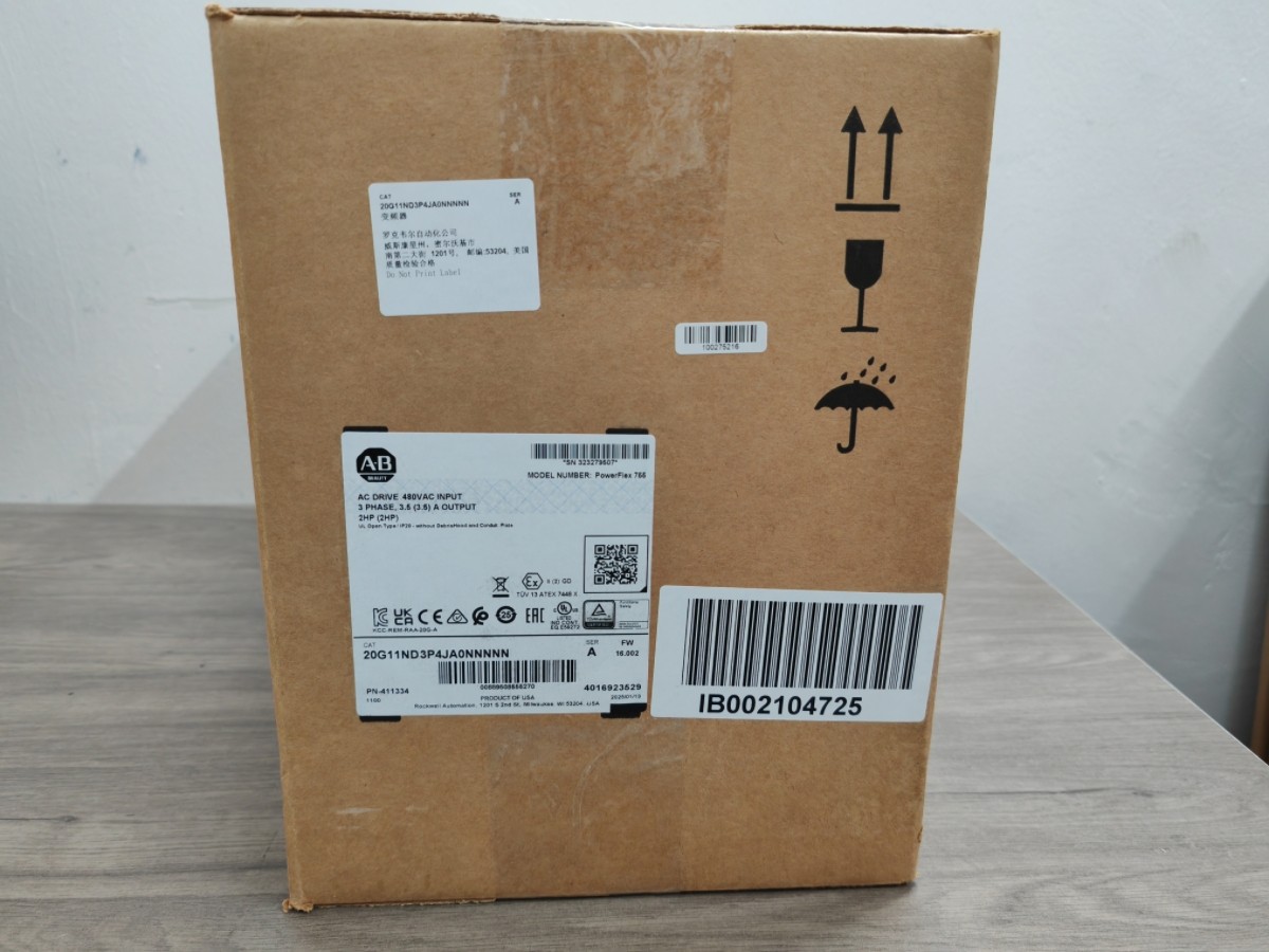 20G11ND3P4JA0NNNNN Allen-Bradley PowerFlex 755 AC Drive Air Cooled New Sealed
