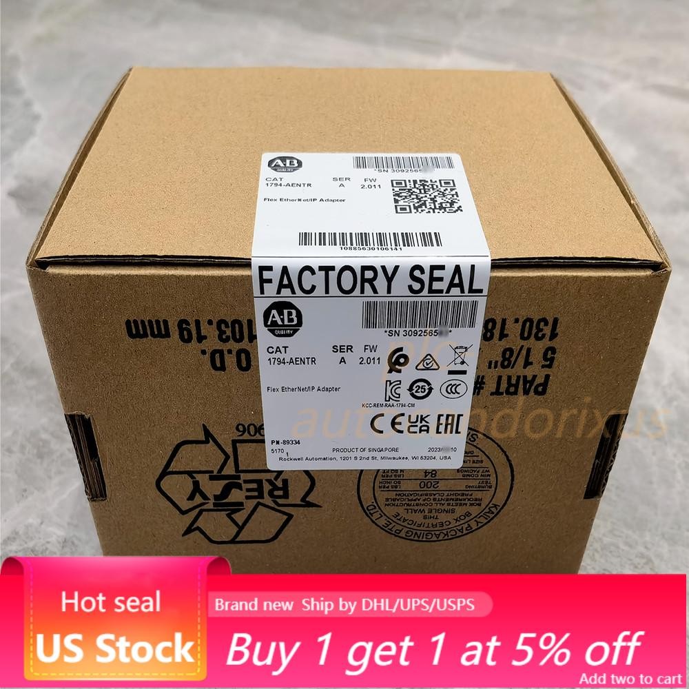 New Factory Sealed 1794-AENTR Flex EtherNet/IP Adapter Allen Bradley US Free Tax