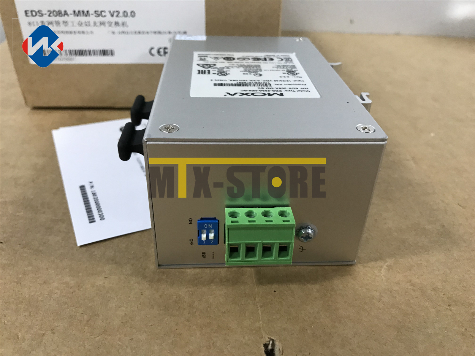 1PCS Brand new ones MOXA EDS-208A-MM-SC 2 Optical 6 Electric Ethernet Switch