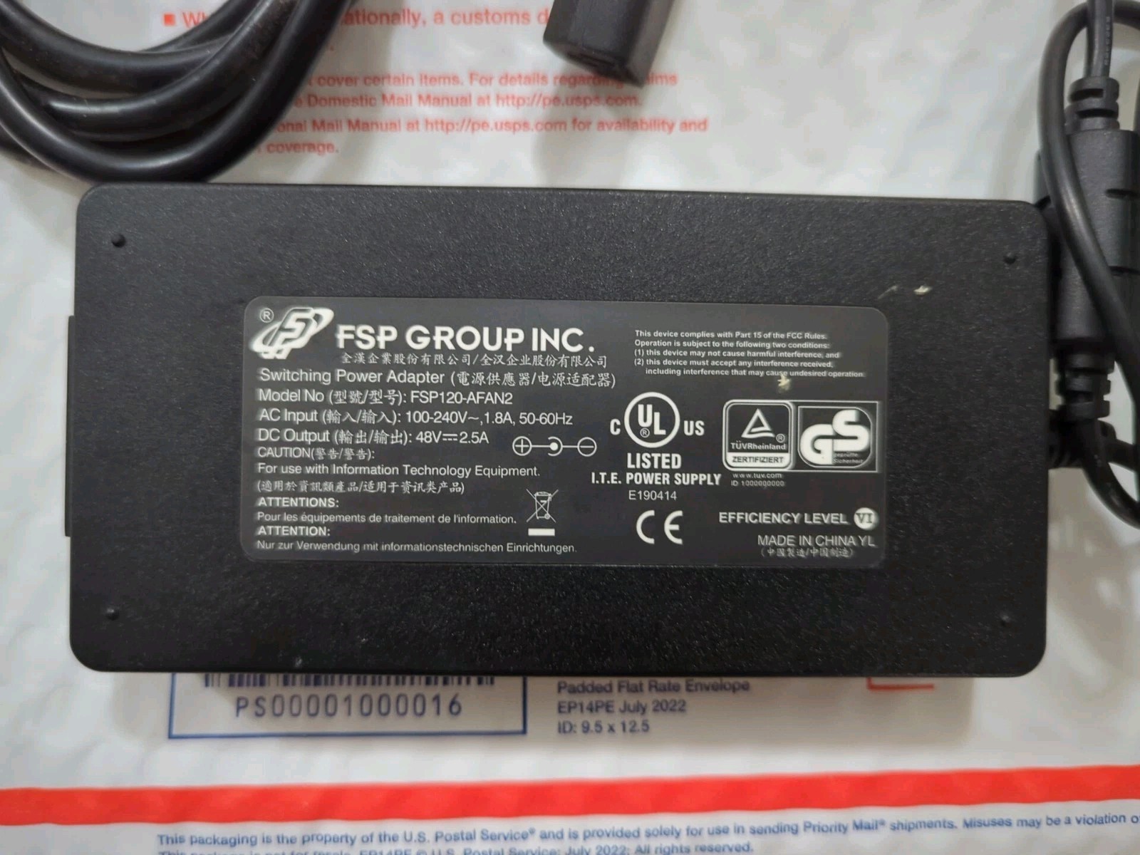FSP120-AFAN2 Power Adapter Connector Supply Output 48V 2.5A 9NA1205803