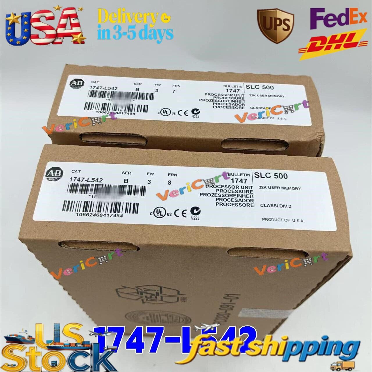 New Allen-Bradley 1747-L542 SER B SLC 500 5/04 CPU PROCESSOR UNIT Module