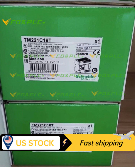 1PCS New Schneider TM221C16T PLC Module In Box Fast Ship TM221C16T