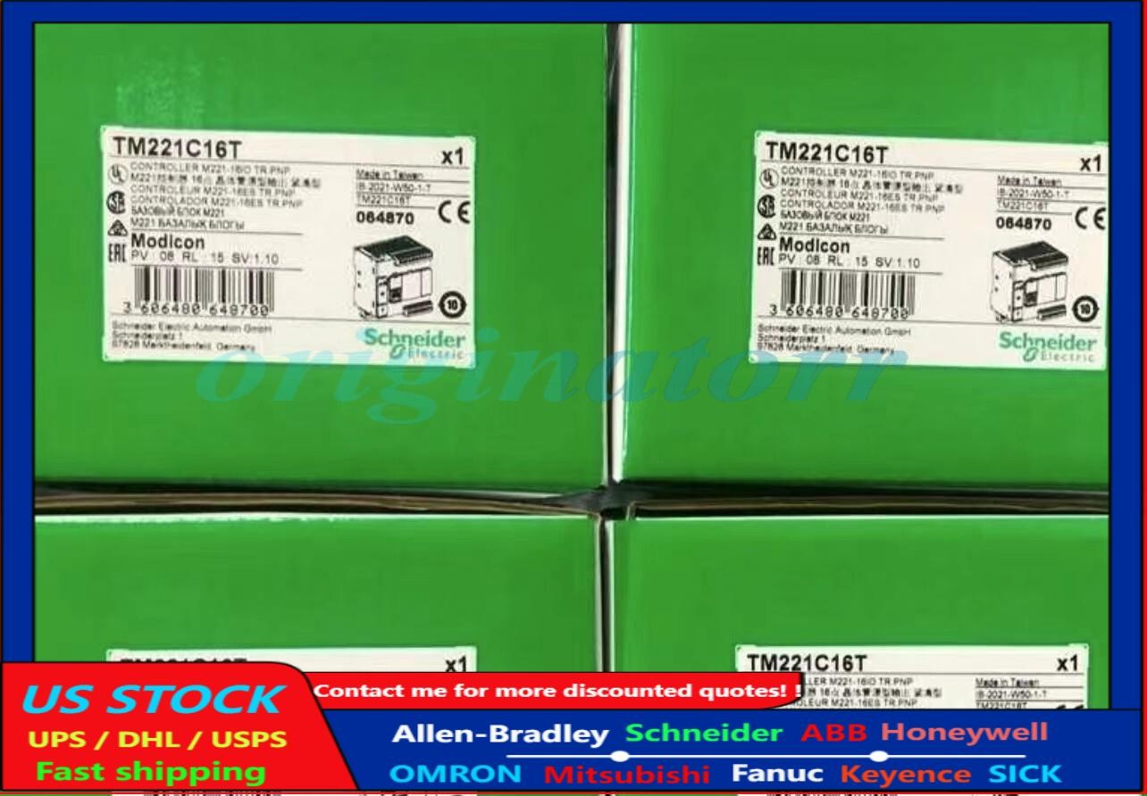 New Schneider TM221C16T PLC Module In Box Fast Ship 1PCS