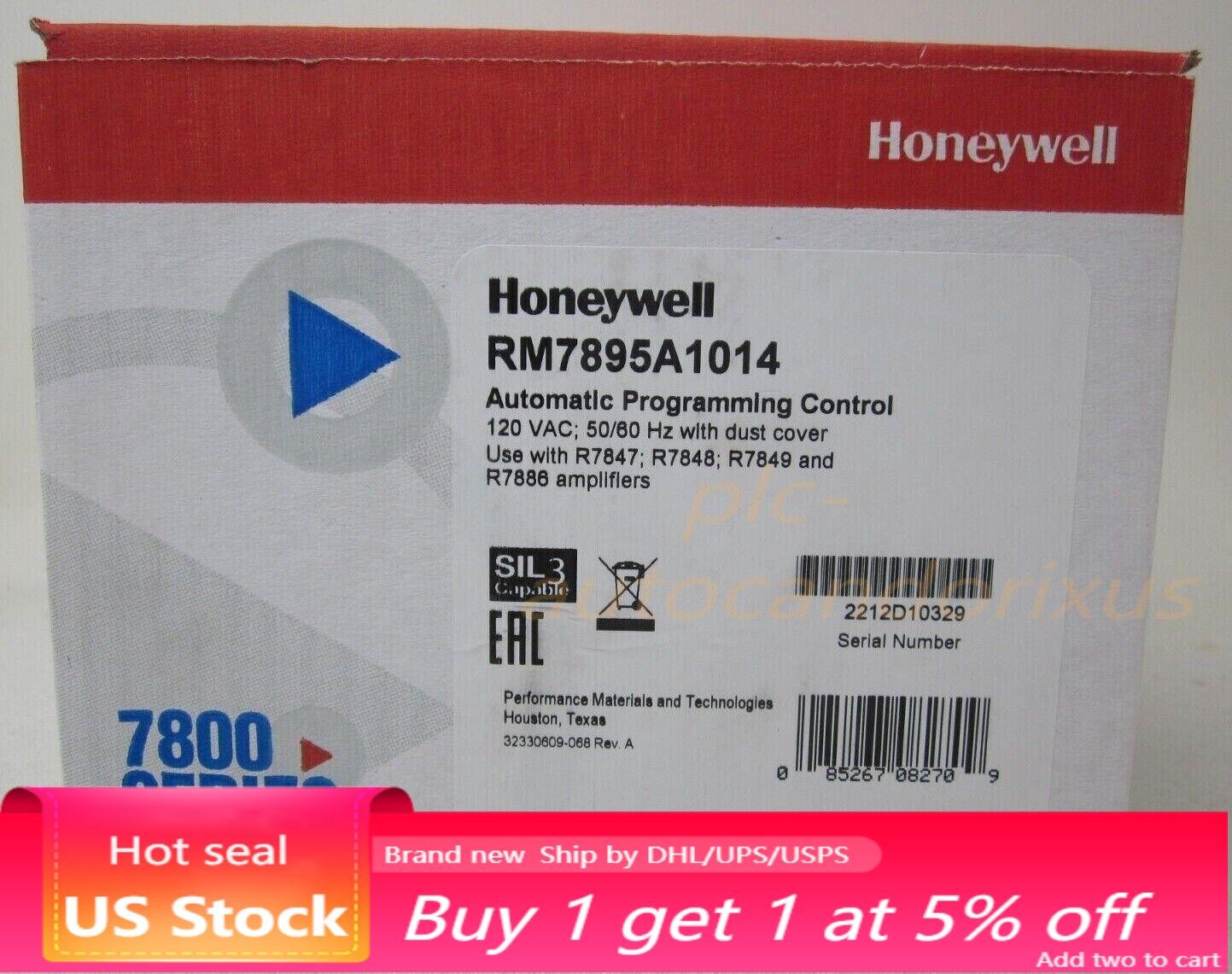 1 year warranty DHL New Honeywell RM7895A1014 Burner Control US Free TAX
