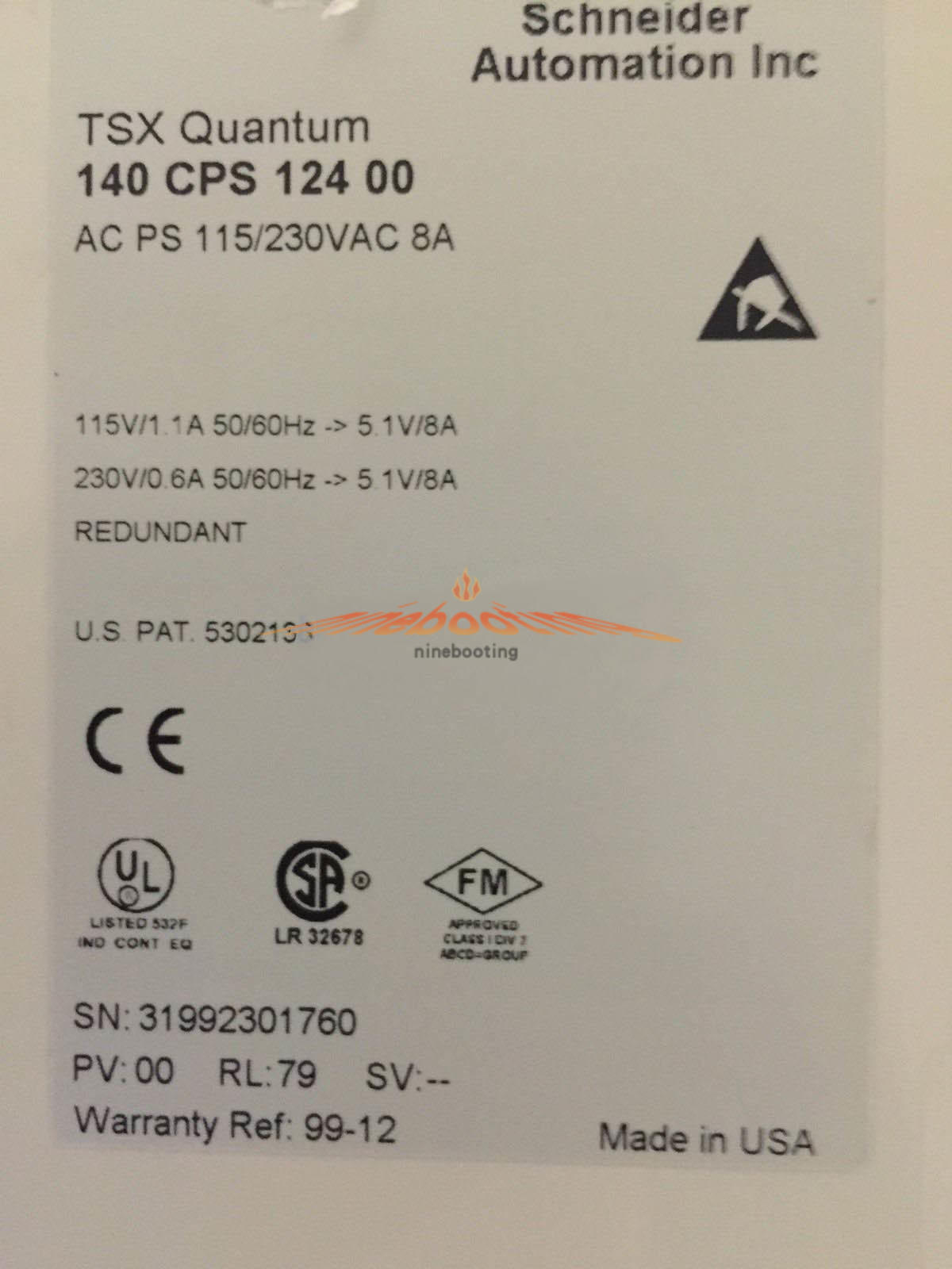 1PCS USED 140CPS12400 PLC Module 140 CPS12400 Tested