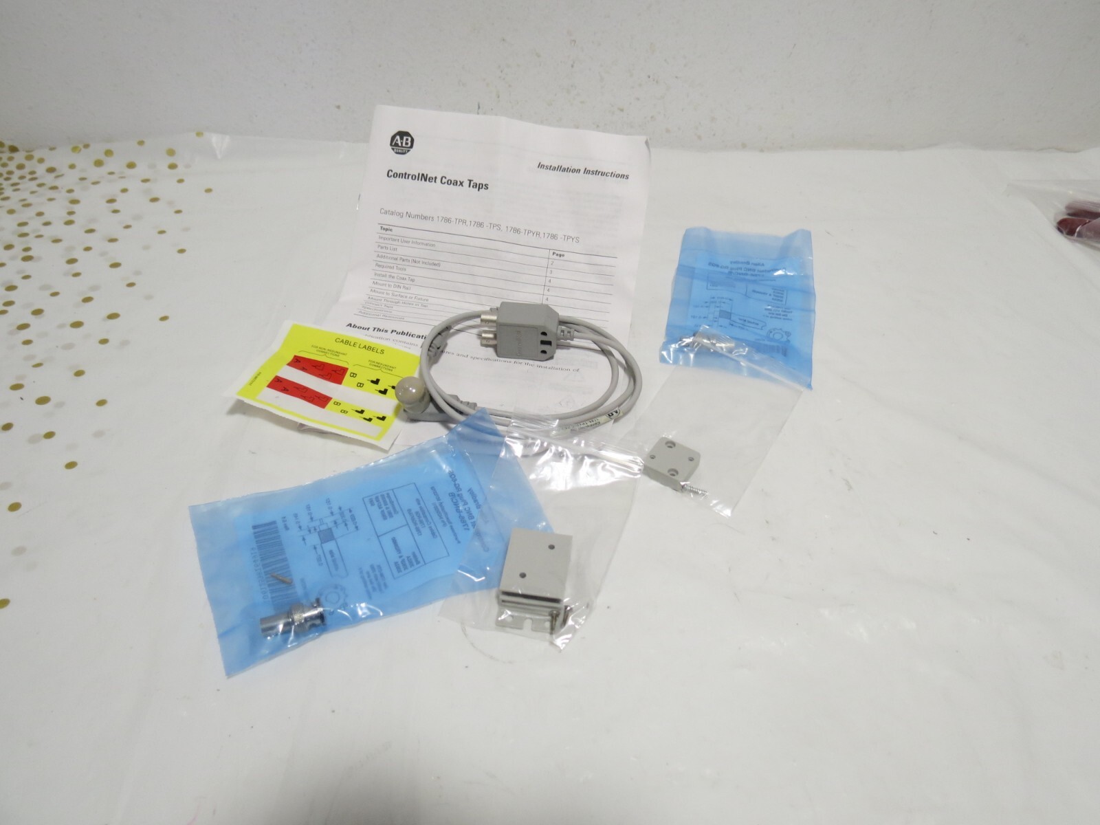 A-B Allen Bradley Control Net Coax Taps 1786-TPR, 1786-TPS, 1786-TPYR 1786-TPYS