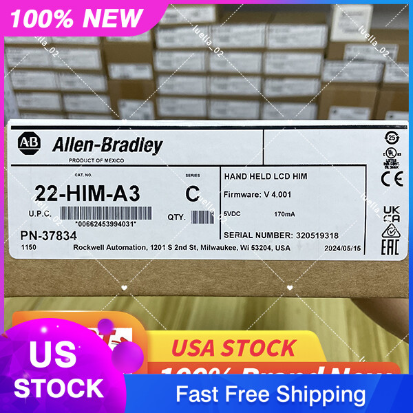 Allen Bradley 22-HIM-A3 Series C PowerFlex HIM Module New Sealed Free Shipping