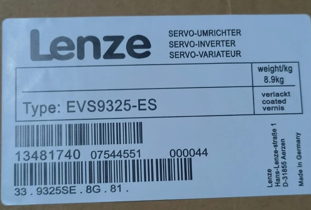 NEW LENZE Servo Drive Inverter EVS9325-ES