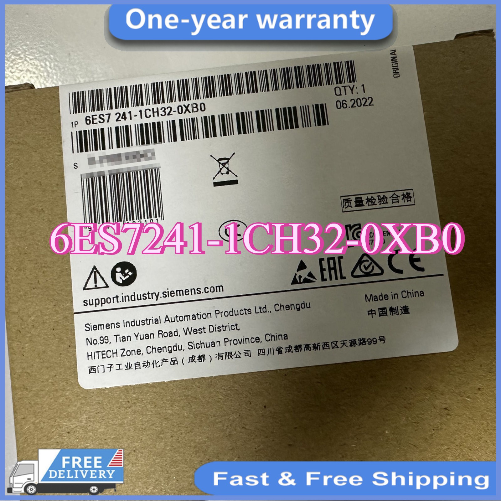 NEW 6ES7 241-1CH32-0XB0 SIEMENS 6ES7241-1CH32-0XB0 S7-1200 Communication Module