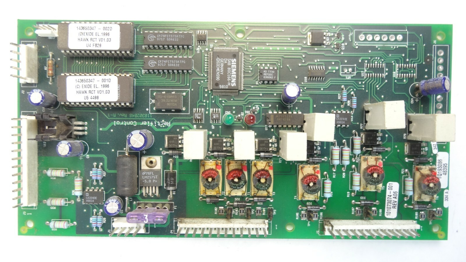 Powerware 101073074-001 Rev A06 Rectifier Control PCA Board