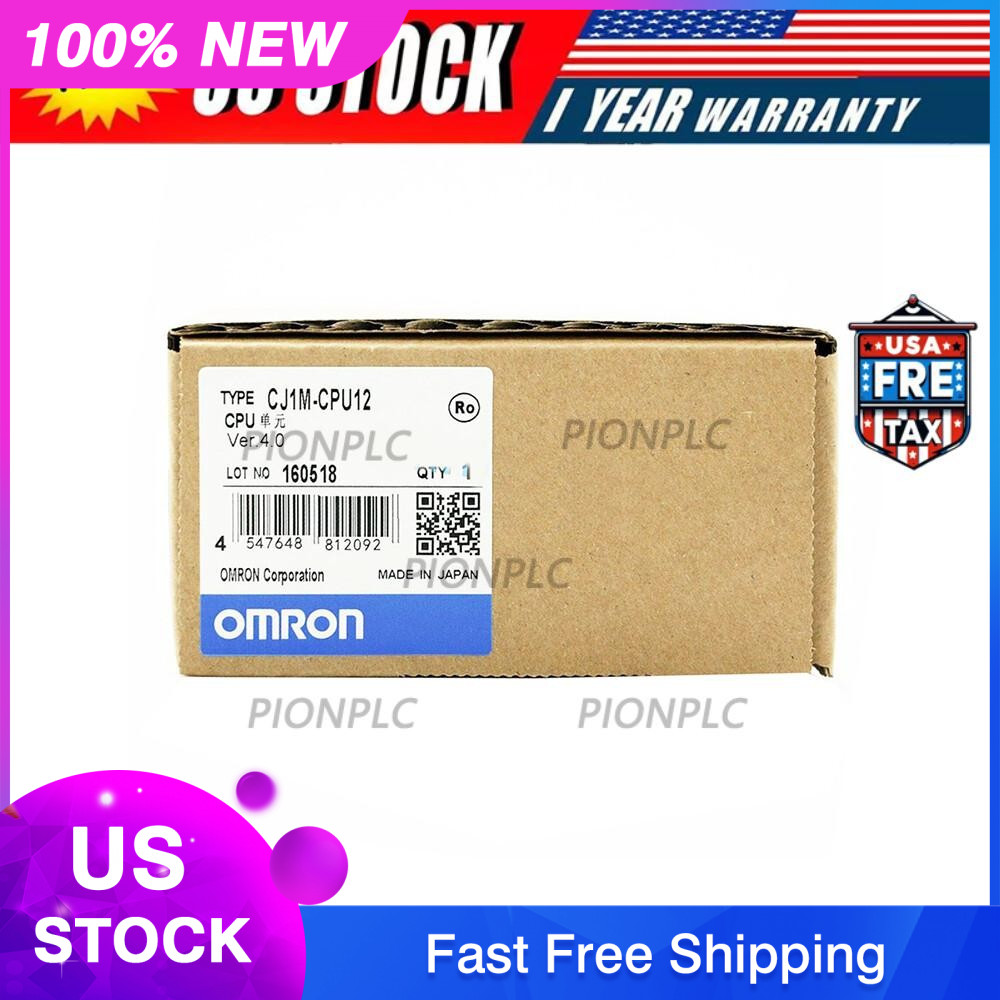 NEW OMRON CJ1M-CPU12 PLC Module US Free TAX