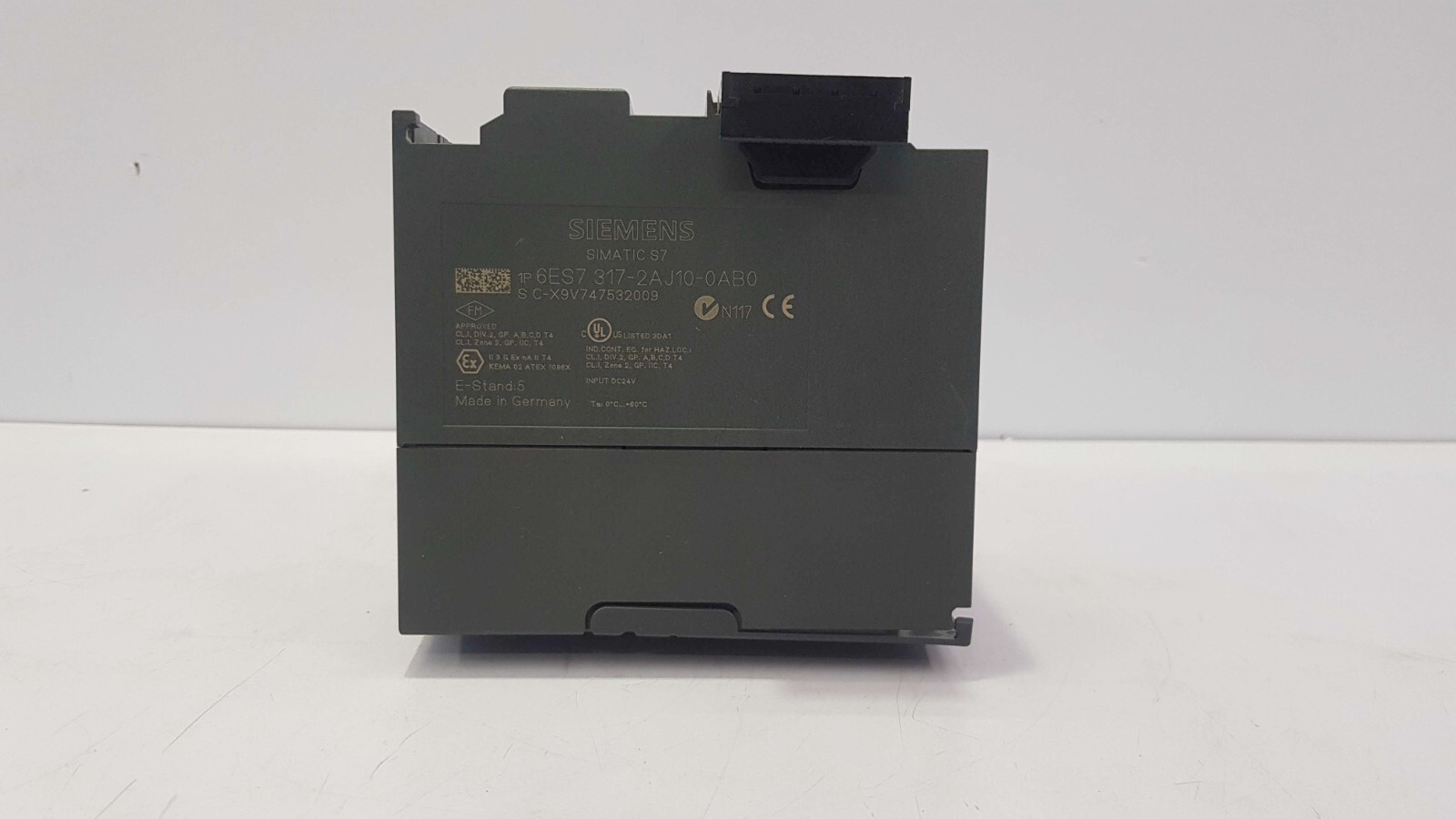 SIEMENS 6ES7 317-2AJ10-0AB0 CENTRAL PROCESSING UNIT SIMATIC S7-300 CPU317-2 DP