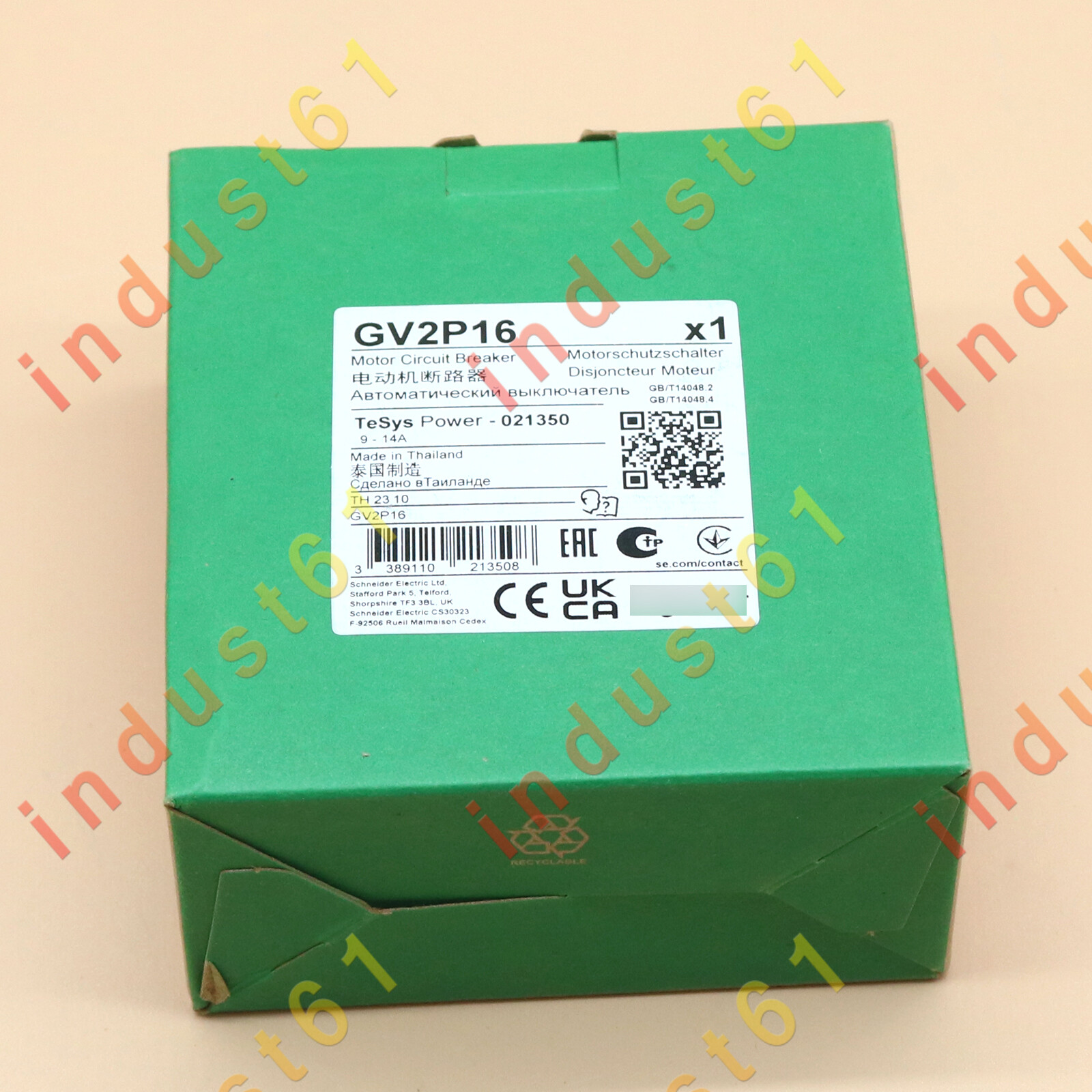 one new Schneider GV2P16 Electric Motor Protection Circuit Breaker Free ship
