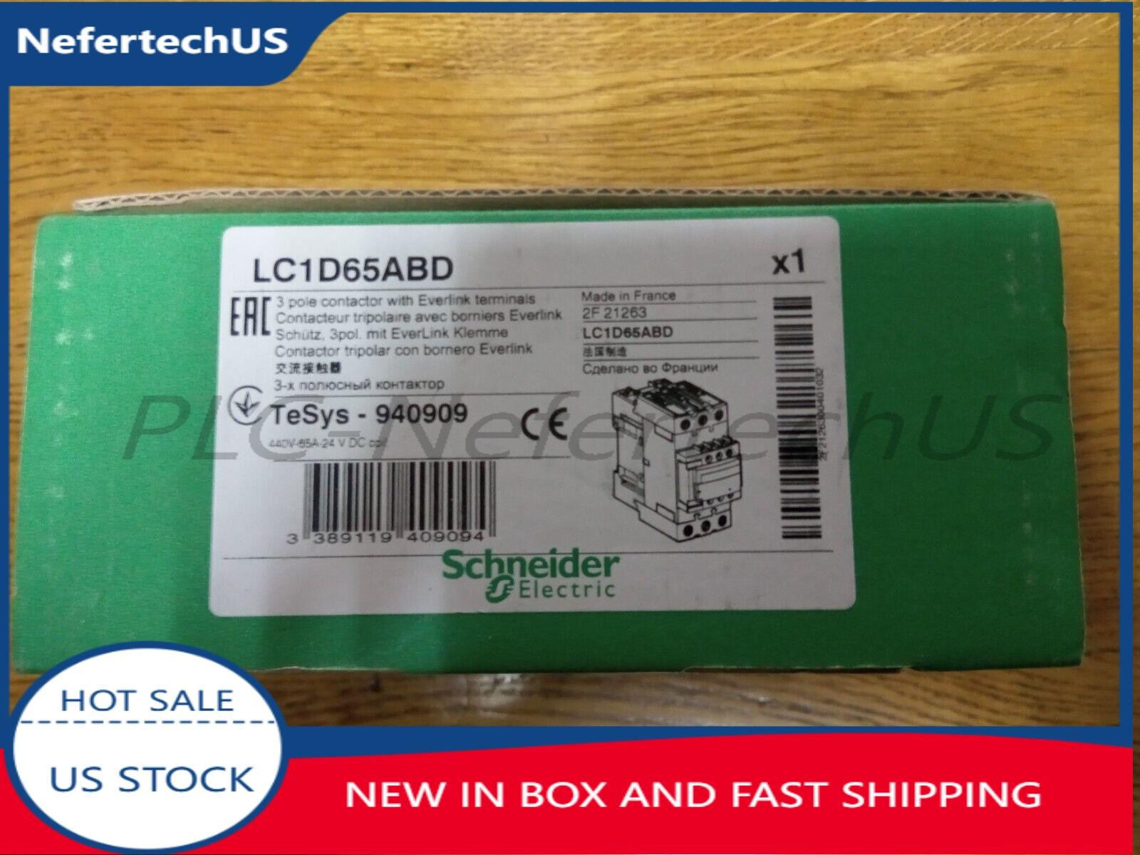 Schneider LC1D65ABD Contactor 65A New In Box Fast Shipping
