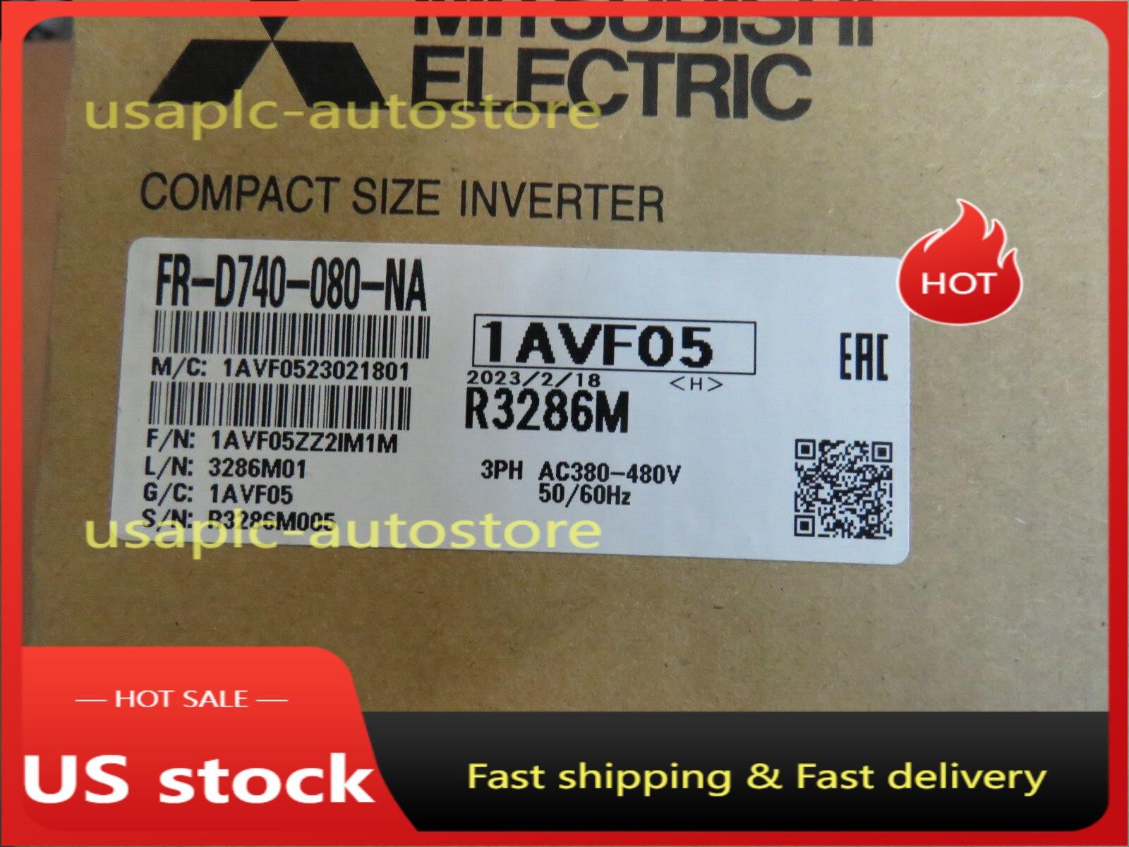 FR-D740-080-NA New Sealed Mitsubishi Compact Size Inverter FR-D740-080-NA