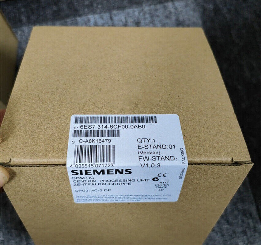 New Sealed SIEMENS 6ES7 314-6CF00-0AB0 6ES7314-6CF00-0AB0 /1 YEAR WARRANTY