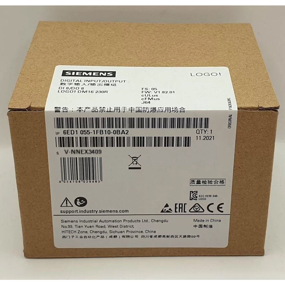 New Siemens LOGO DM16 230R expansion 6ED1055-1FB10-0BA2 6ED1 055-1FB10-0BA2