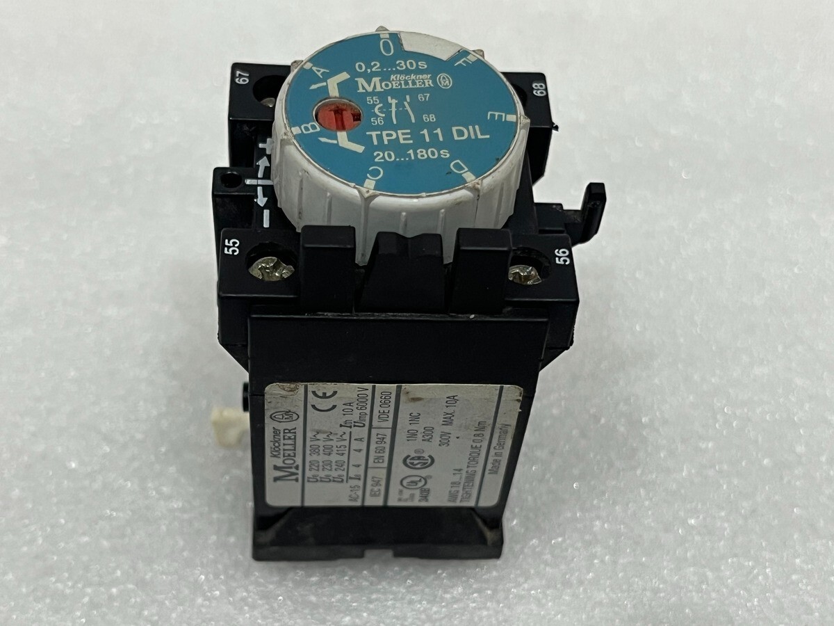 MOELLER TPE 11 DIL ON DELAY PNEUMATIC TIMER MODULE 0.2-30S & 20-180S